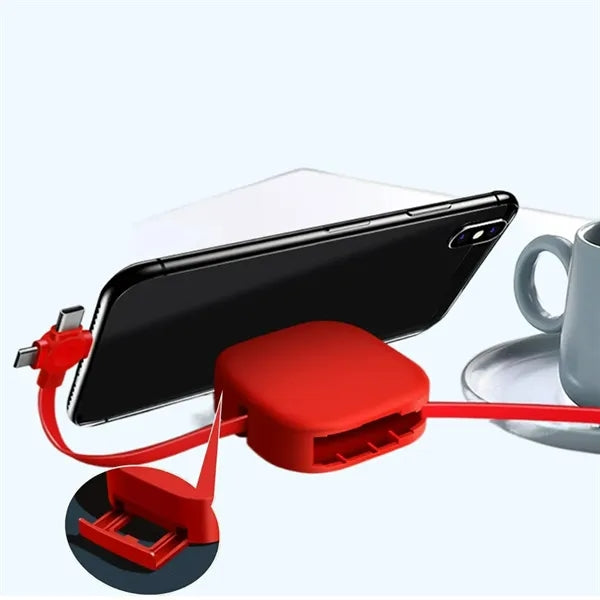 3 in 1 Charging Cable with Phone Stand