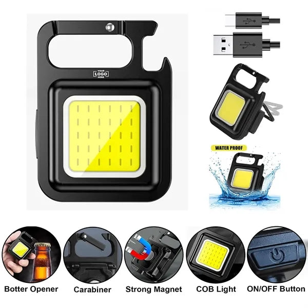 3 In 1 Aluminum Alloy Waterproof COB Flashlight