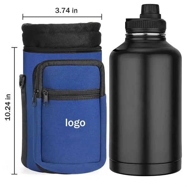 Adjustable 40oz Water Bottle Carrier Bag Pouch Holder