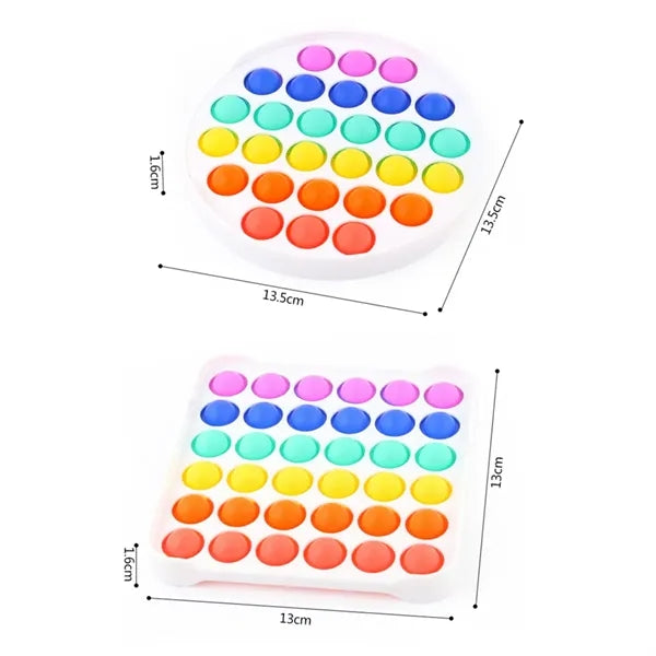 Rainbow Pop It Fidget Toy Sensory Stress Reliever