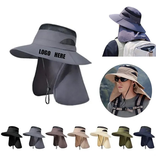 Outdoor Adventure Hat with Wide Brim & Neck Shield