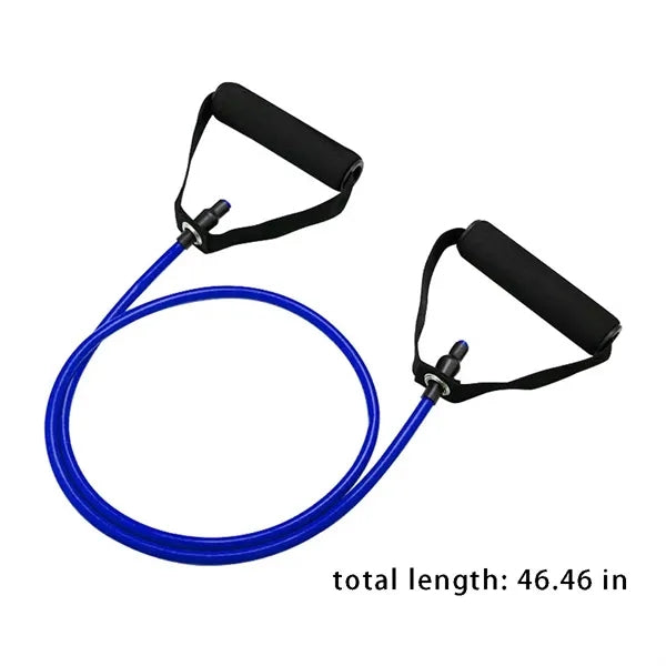 Workouts pilates exercise resistance bands with handles