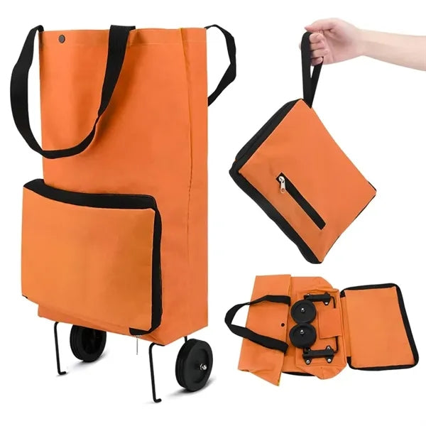 Collapsible Shopping Bag with Wheels