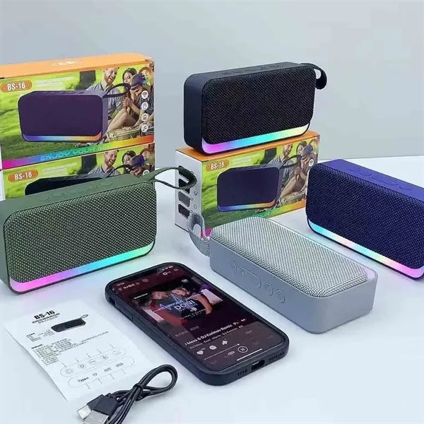 Portable Bluetooth Speaker With LED