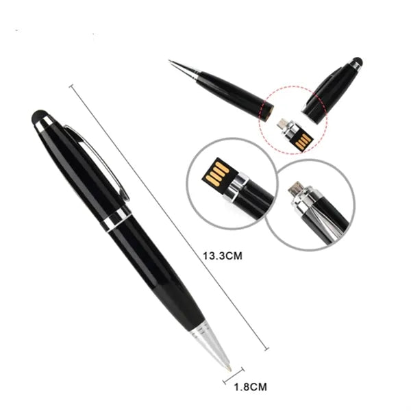 3 In 1 USB Flash Drive Touch Stylus Ball-point Pen-8GB