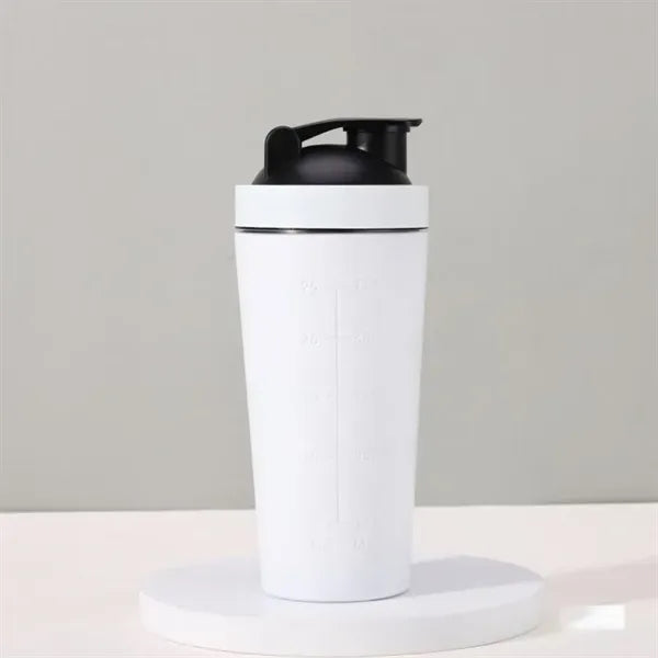 25oz Stainless Steel Protein Shaker Bottle with Mixing Ball