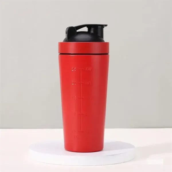 25oz Stainless Steel Protein Shaker Bottle with Mixing Ball
