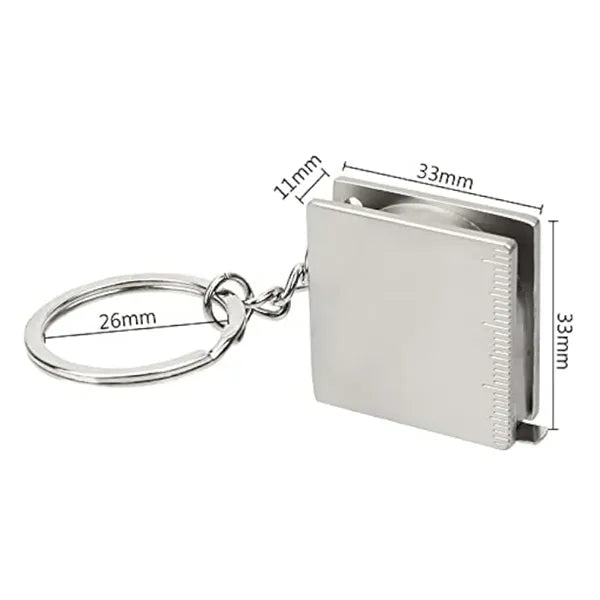 Retractable Keychain Ruler