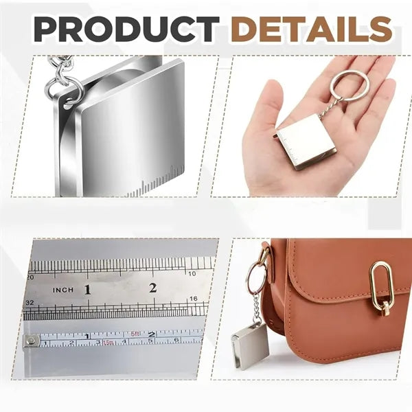 Retractable Keychain Ruler