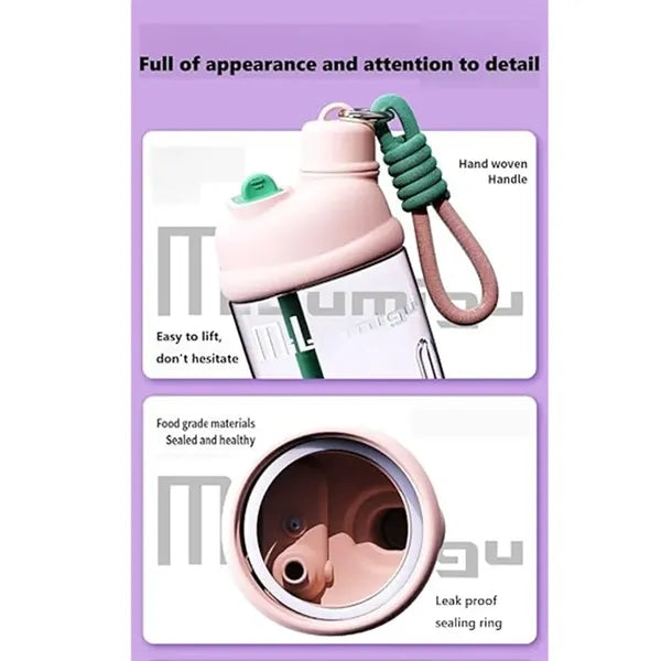 Double Drink Sports Water Bottle