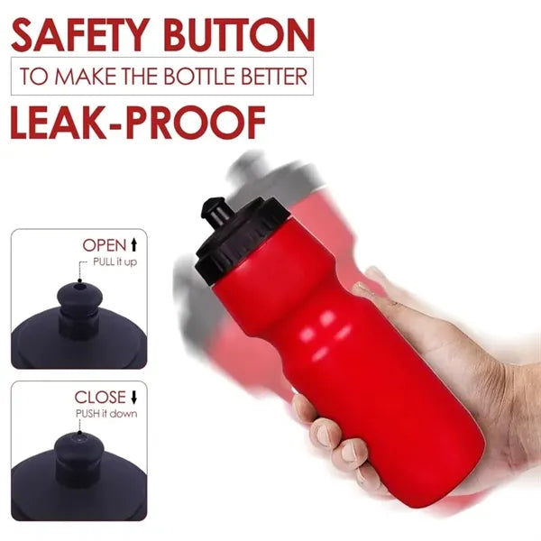 24 Oz. BPA Free LDPE Sports Squeeze Water Bottle
