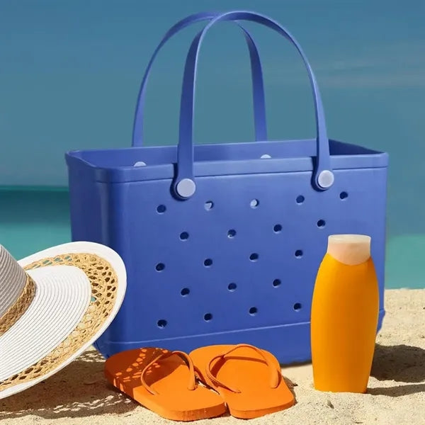 Large Capacity EVA Tote Hole Bag Beach Basket with Handles