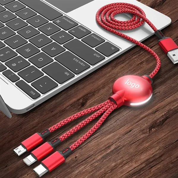 Illuminated Logo 3 in 1 Charging Cable