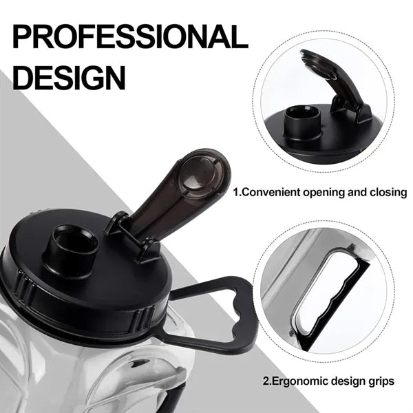 Large capacity gym office fitness bucket sports water bottle