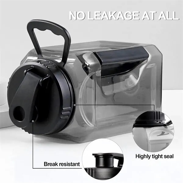 Large capacity gym office fitness bucket sports water bottle