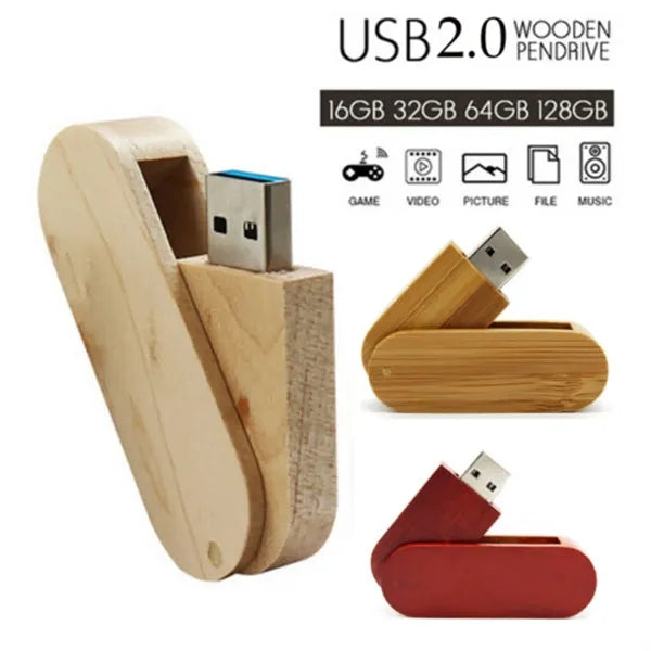 Natural Wooden USB Flash Drive 32GB