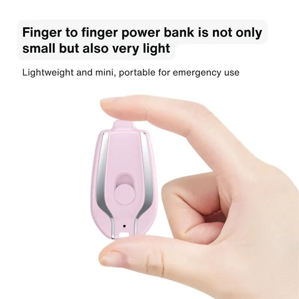 Mini Emergency Portable Mobile Phone Keychain Power Bank