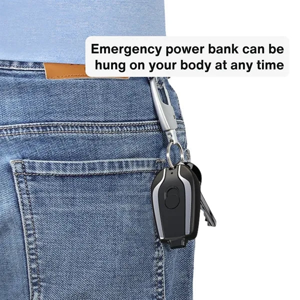 Mini Emergency Portable Mobile Phone Keychain Power Bank