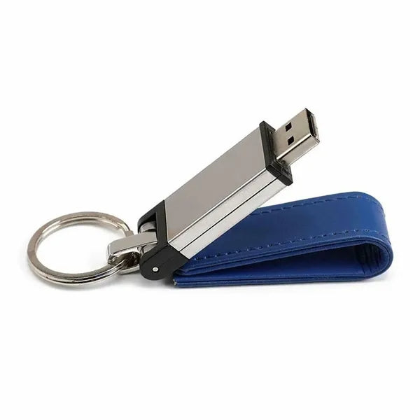 Leather Key Chain USB Flash Drive-16GB