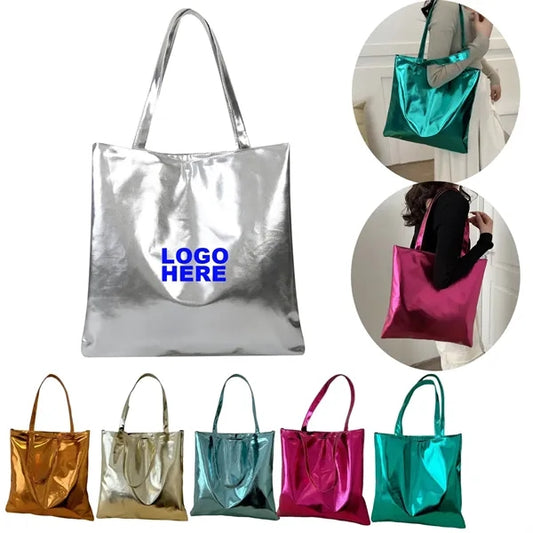 Handbag Laser Shiny PU Leather Tote Bag