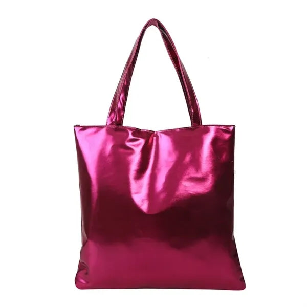 Handbag Laser Shiny PU Leather Tote Bag