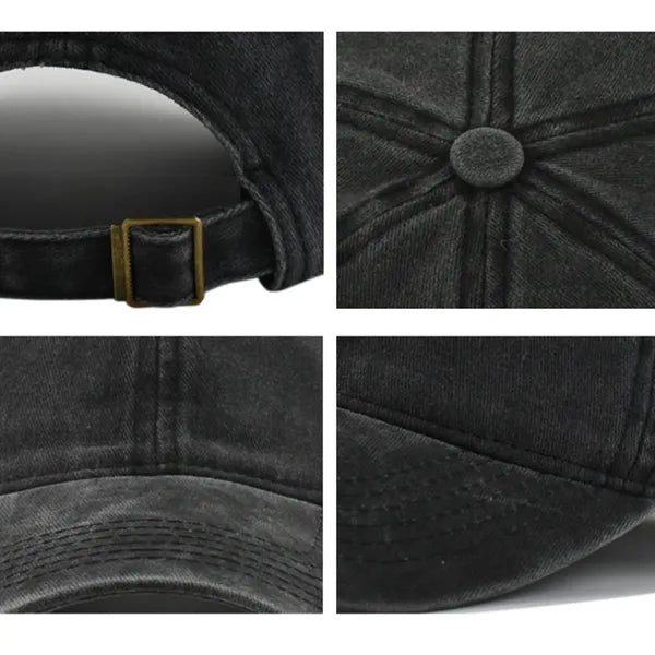 Washed Vintage Baseball Cap Classic Six-Panel