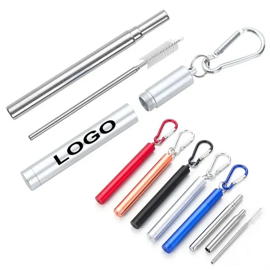 Telescopic Stainless Steel Straw Kit