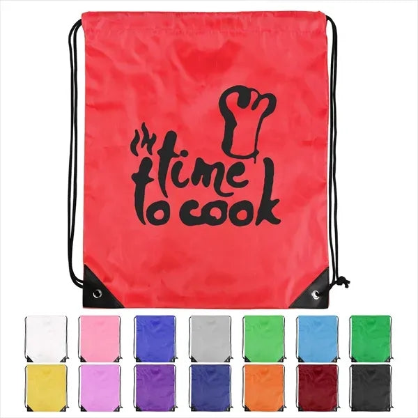 210D Polyester Stylish Drawstring Bag
