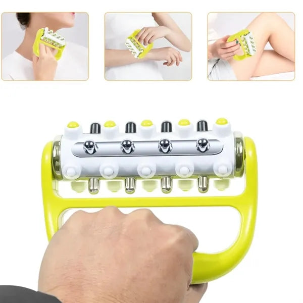 Handheld Roller Massager with Multi Bead Design