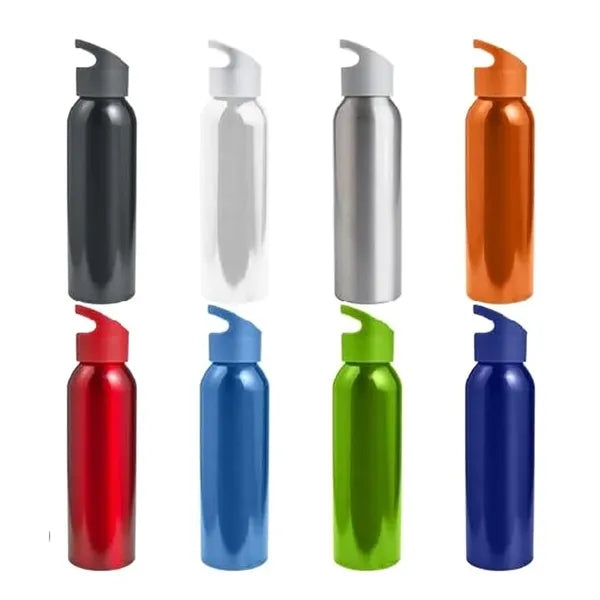 20Oz. Aluminum Sports Water Bottle with Carry Handle Cap