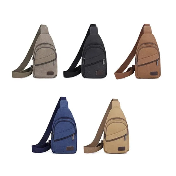 Wear and Scratch Resistant Canvas Crossbody Sling Bag