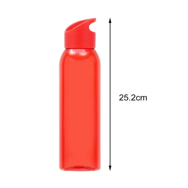 22Oz. Translucent Sports Water Bottle with Carry Loop Cap