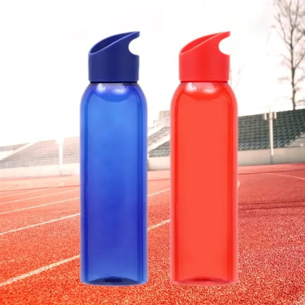 22Oz. Translucent Sports Water Bottle with Carry Loop Cap