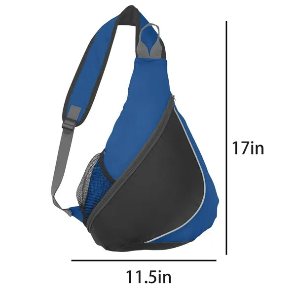Sling Backpack Chest Bags with Water Bottle Pocket