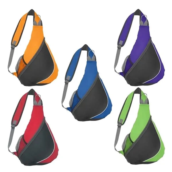 Sling Backpack Chest Bags with Water Bottle Pocket