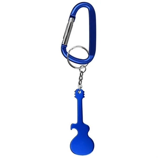Guitar Bottle Opener with KeyChain Carabiner
