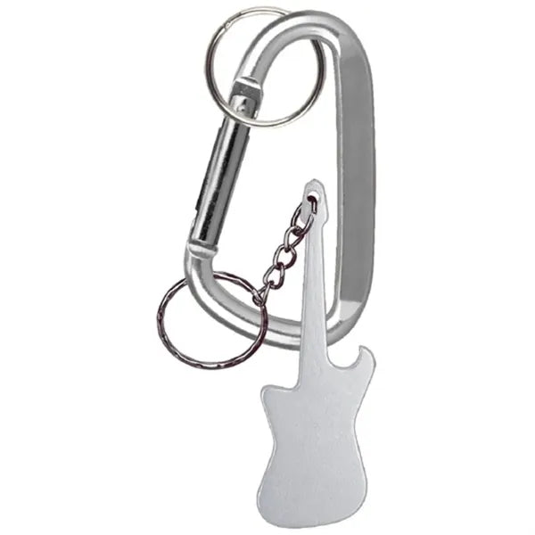 Guitar Bottle Opener with KeyChain Carabiner