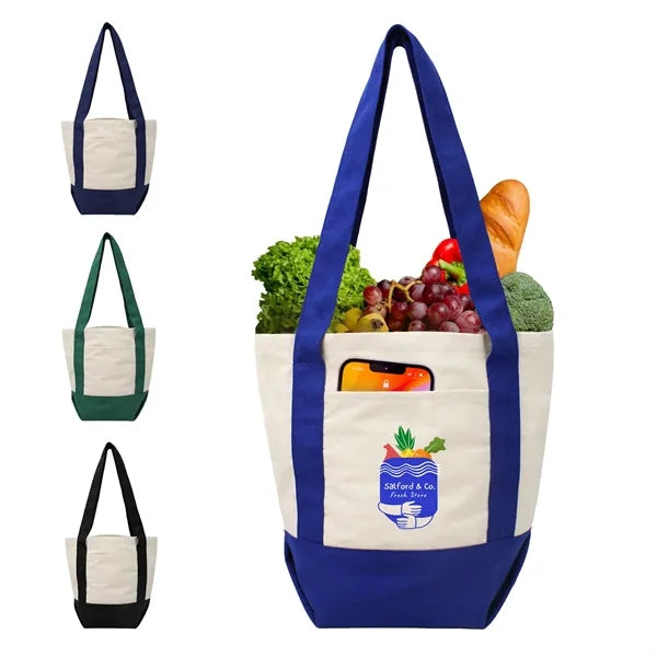 10 Oz Mini Cotton Canvas Boat Tote