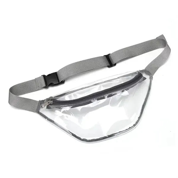 Transparent portable waist bag
