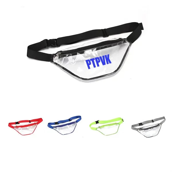 Transparent portable waist bag