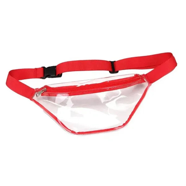 Transparent portable waist bag