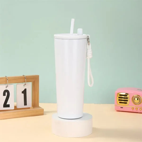24oz Portable Straw Travel Water Bottle