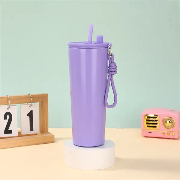 24oz Portable Straw Travel Water Bottle