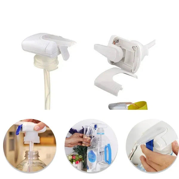 Electric Beverage Dispenser Pump With Automatic Straw Tap