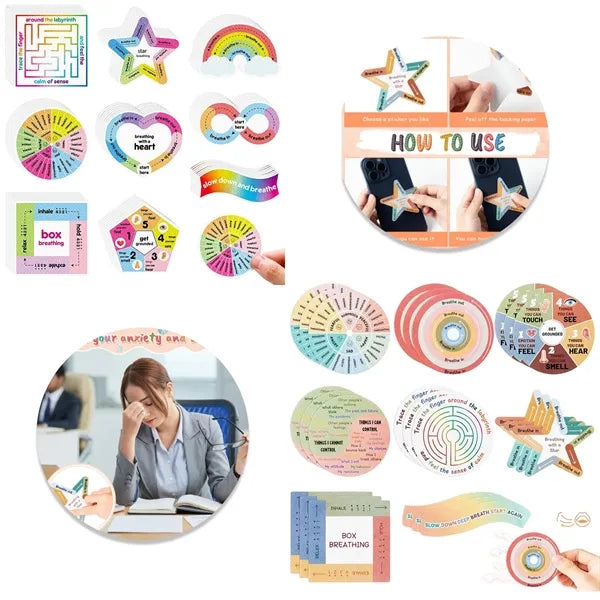 8 Pack Sensory Texture Strips For Stress Relief Focus