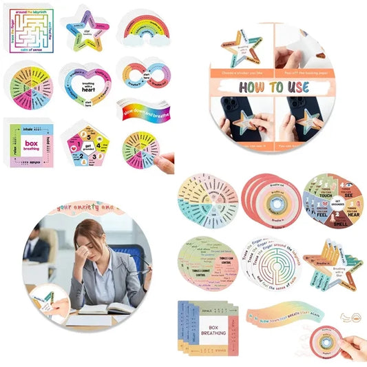 8 Pack Sensory Texture Strips For Stress Relief Focus