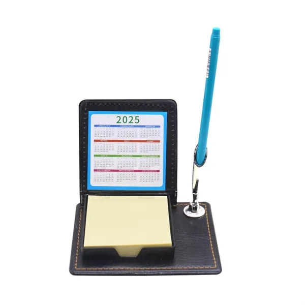 Note Pad in Leather Case with Pen Holder