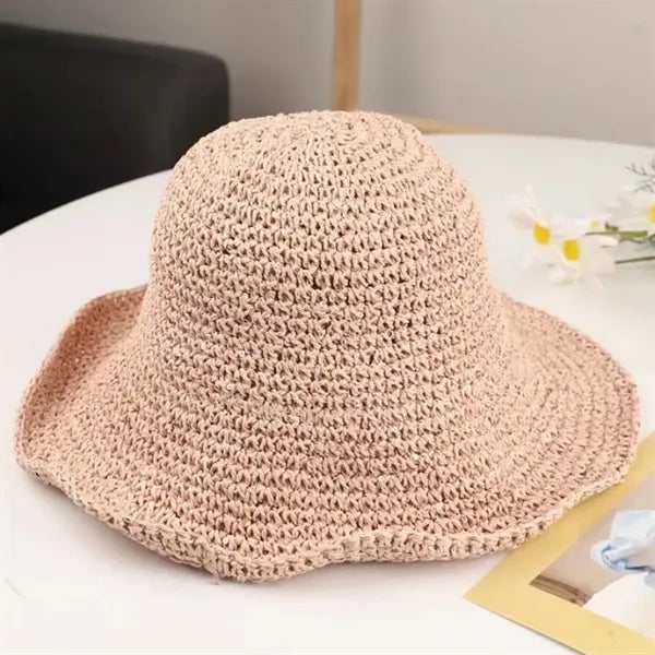 Foldable Beach Hats for Women Summer Straw Sun