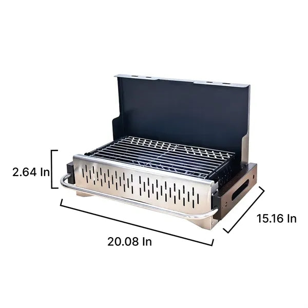 Portable Charcoal Grill for Camping and Home BBQ
