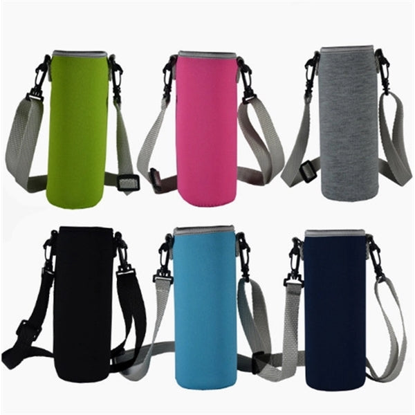 Neoprene Insulated Water Bottle Sleeve Pouch Bag